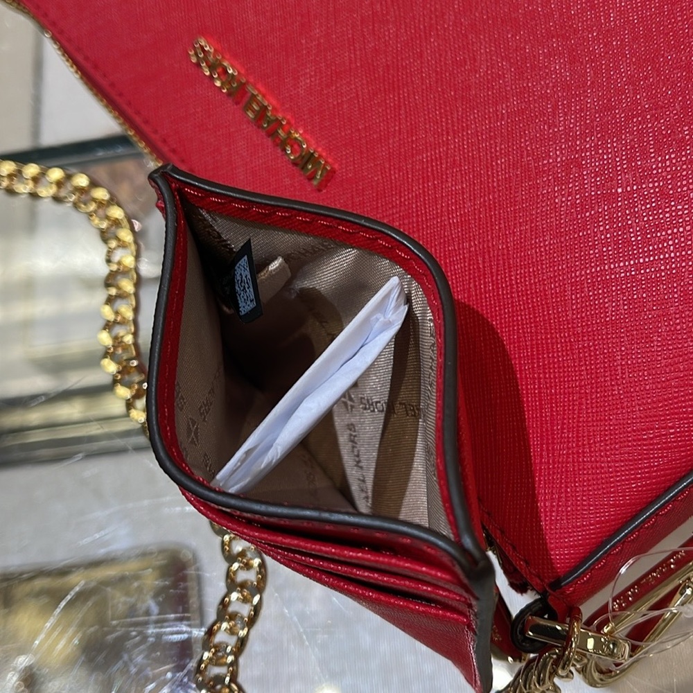 MICHAEL KORS 
JST Leather Crossbody XBody Shoulder Bag + Card Holder Boxed Set - Picture 6 of 16